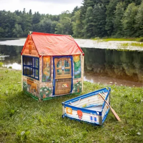 Melissa & Doug Let's Explore Park Ranger Cabin and Boat image {3}