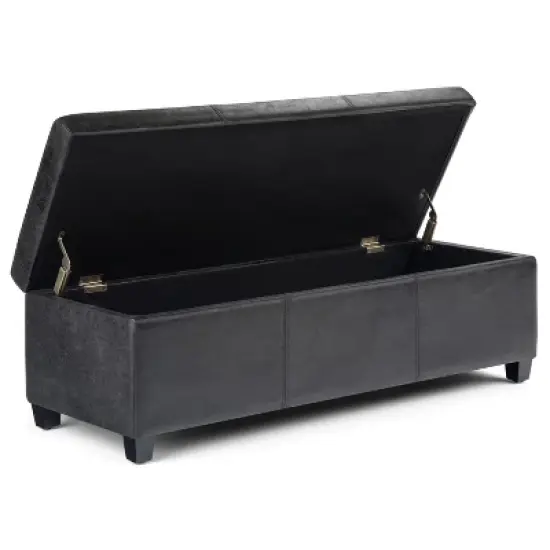 48" Franklin Storage Ottoman Bench - WyndenHall image {2}