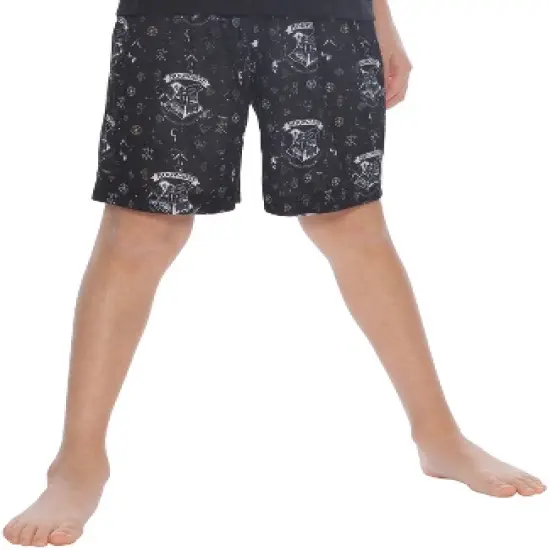 HARRY POTTER Boys Little Hogwarts Wizard Crest Pajama Short Set image {2}