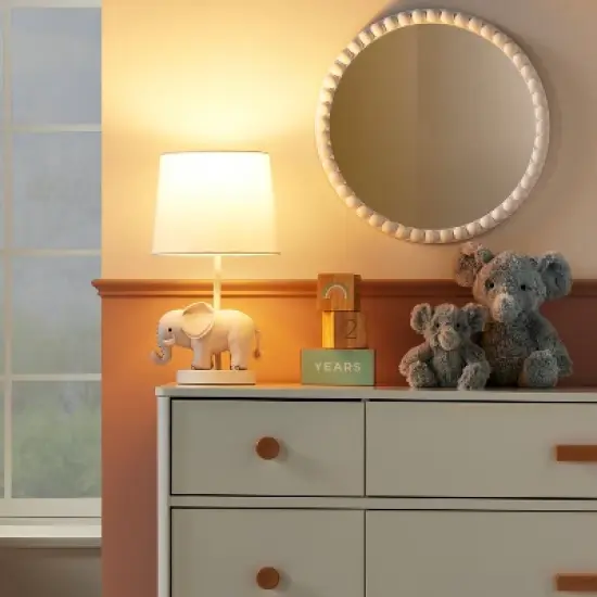Plush Elephant Table Lamp Includes LED Light Bulb - Cloud Island&trade; image {2}
