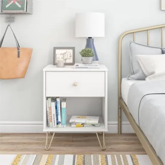 Finley Nightstand White - Novogratz image {2}