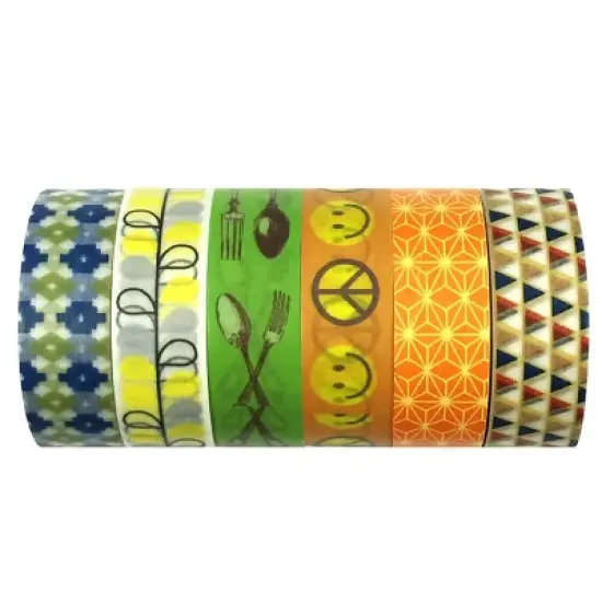 Wrapables Washi Masking Tape Collection, Premium Value Pack image {50}