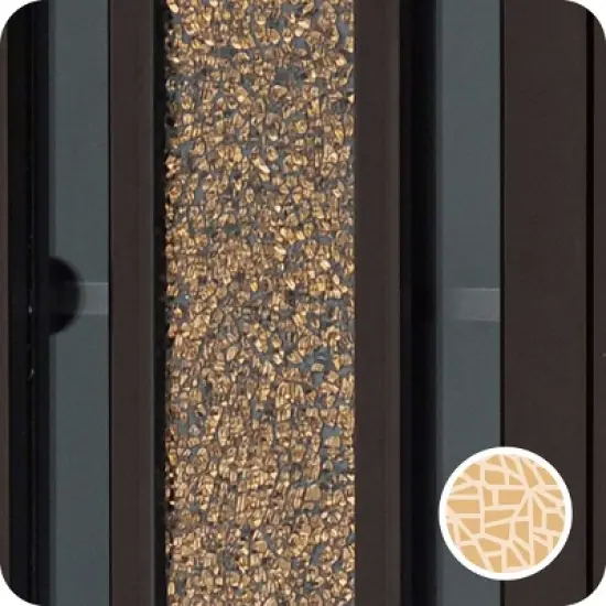 Teamson Home Windsor Removable Wooden Wall Cabinet with Glass Mosaic Doors, Dark Espresso image {9}