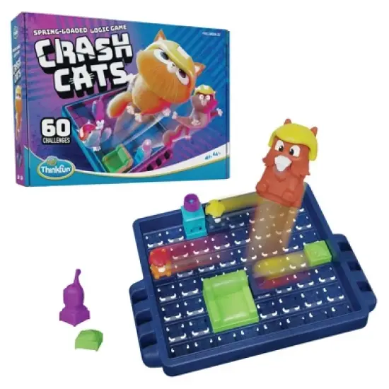 ThinkFun Crash Cats Logic Game: Creative Thinking Educational Game for Kids, 1+ Players, Includes Instructions & Pieces image {5}