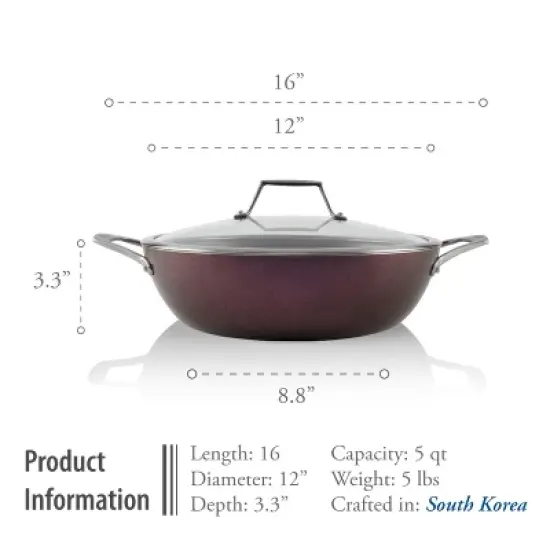 TECHEF Art - 5qt Nonstick Chef Pan image {4}