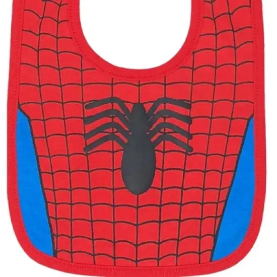 Marvel Avengers Iron Man Spider-Man Hulk 6 Pack Bibs One Size image {4}
