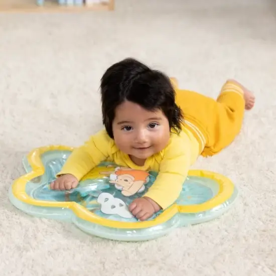 Bright Starts Disney Winnie the Pooh Once Upon a Tummy Time Water Mat - Blue image {13}
