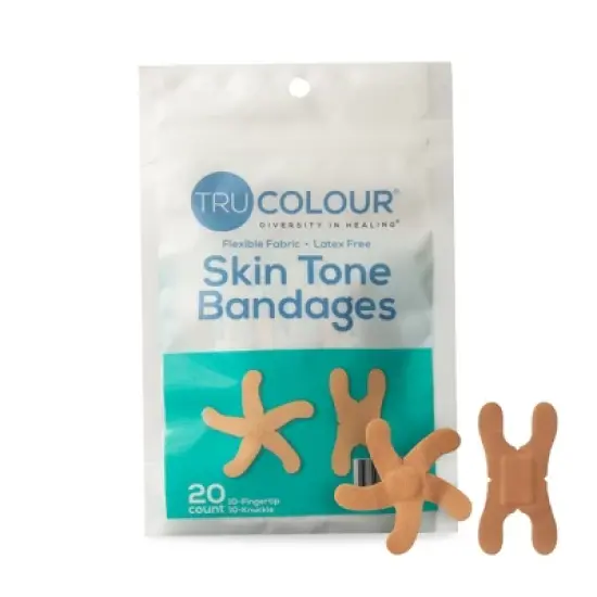 TruColour Skin Tone Shade Knuckle Bandages, Beige image {6}