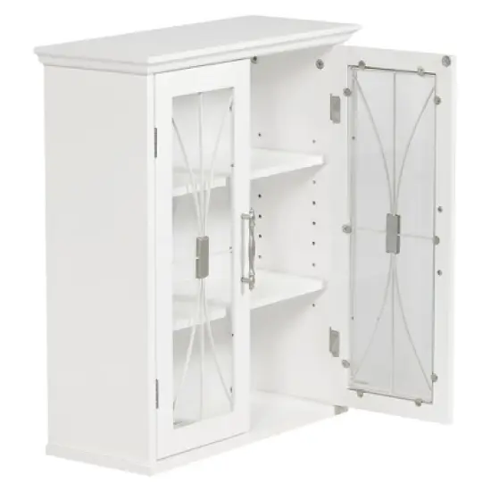 Symphony Wall Cabinet White - Elegant Home Fashions image {3}