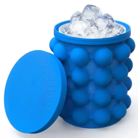ALLADINBOX Silicone Ice Cube Tray - Blue image {8}
