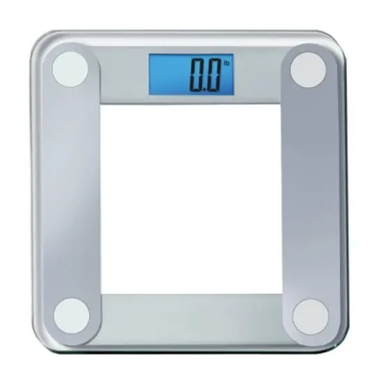 EatSmart Digital Precision Bath Scale Clear with Silver Accents image {5}