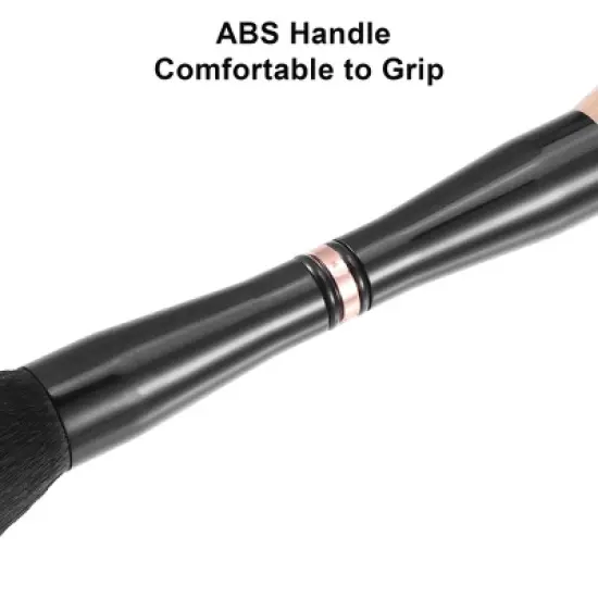 Unique Bargains 4 in 1 Makeup Brush Set Slant Foundation Brush Concealer Brush Plastic Handle Black 6.3Inches Height 1 Set image {4}