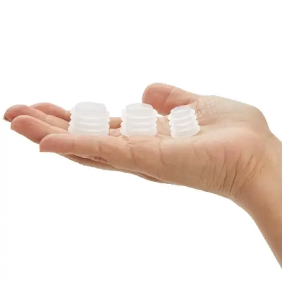 Juvale 45 Pack Press In Medicine Bottle Adapter for Syringe, 3 Sized Medical Dosing Adaptor for Oral Dispensers image {3}