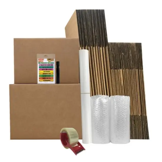 UBMOVE Smart Moving Bigger Boxes Kit #3- 34 Moving Boxes, and Packing Supplies image {8}