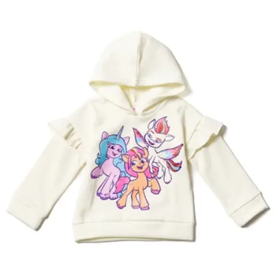 My Little Pony Zipp Storm Sunny Starscout Izzy Moonbow Girls Pullover Fleece Hoodie and Leggings Outfit Set Little Kid to Big Kid image {2}