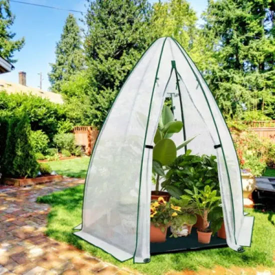 EAGLE PEAK Hexagon Greenhouse 63"x63"x72", Agricultural Bubble Film Cover image {7}