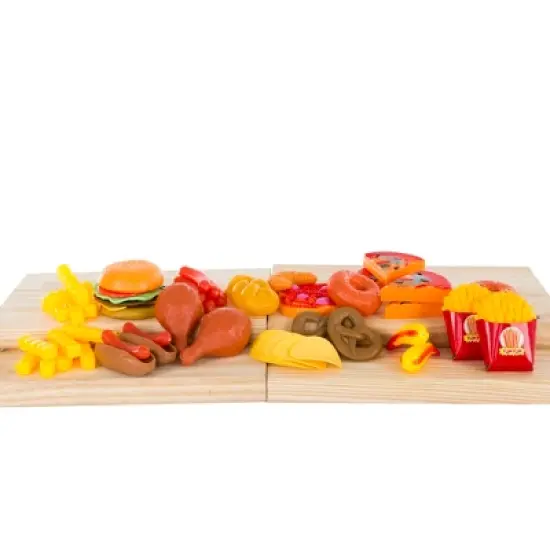 Toy Time Kids' Pretend Play Assorted Food Set - 120Pcs image {7}