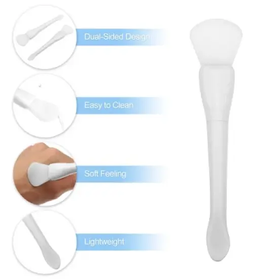 Unique Bargains Silicone Face Mask Brushes Face Mask Applicator Brushes Soft Silicone Brushes 2 Pcs image {2}