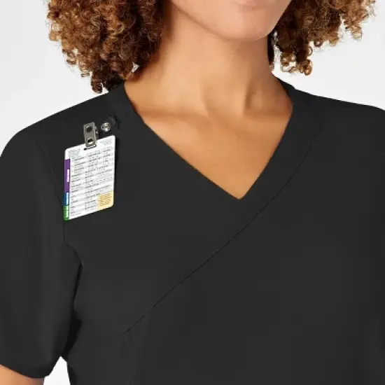 Wink W123 Women's Mock Wrap Scrub Top image {4}