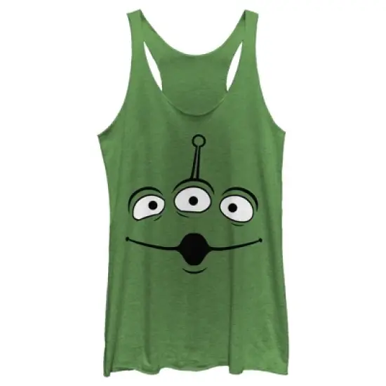 Women's Toy Story Squeeze Alien Costume Tee Racerback Tank Top image {2}