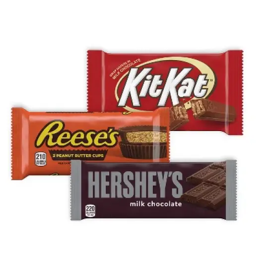 Reese's, Hershey's and Kit Kat Milk Chocolate Candy Bars Variety Pack - 18ct image {3}