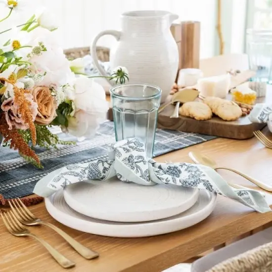 Juniper Woven Dining Chair with Cushion Natural - Threshold&trade; designed with Studio McGee image {6}