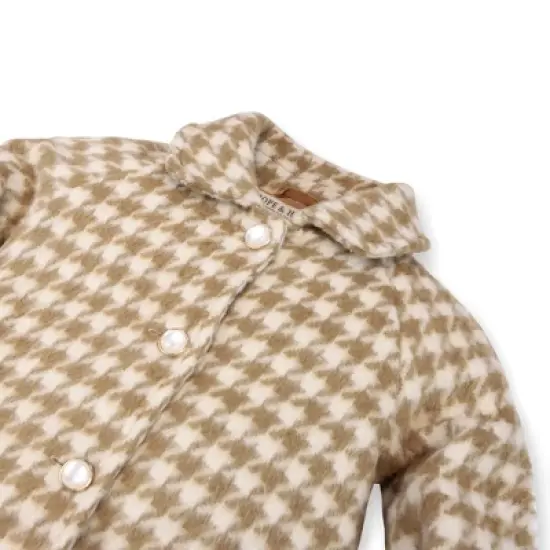 Hope & Henry Girls' Bow Cuff Swing Coat, Kids image {1}