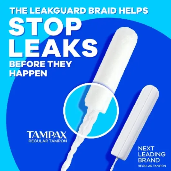 Tampax Pearl Duo Pack Tampons - Regular/Super - Unscented image {2}
