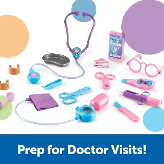 Learning Resources Pretend & Play Doctor Set, Pink, Ages 3+ image {2}