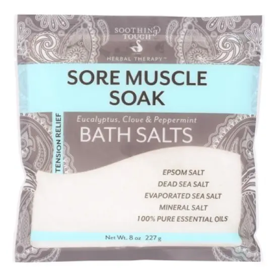 Soothing Touch Tension Relief Sore Muscle Soak Bath Salts - Case of 6/8 oz image {1}