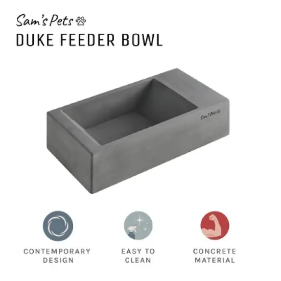 Duke Pet Bowl 13'' in Dark Grey image {4}