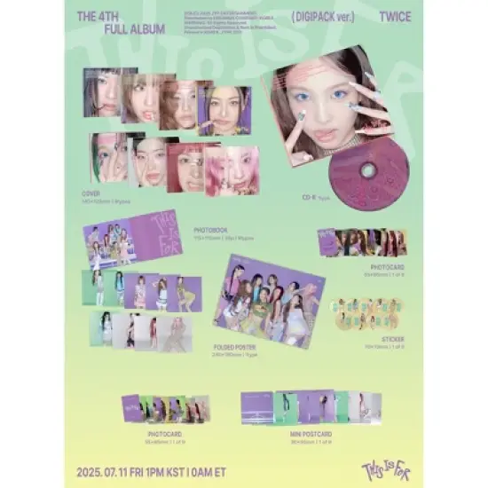 TWICE - THIS IS FOR (DIGIPACK ver.) (CD) image {1}