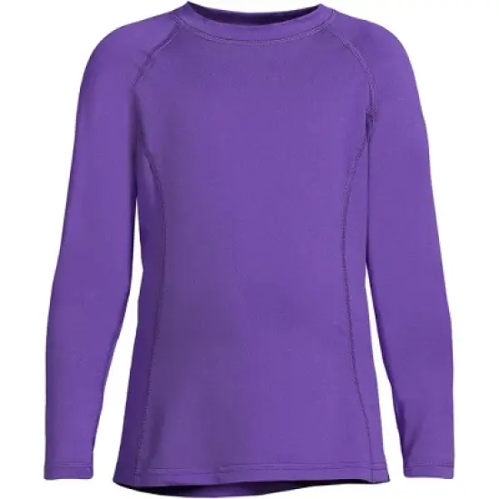 Lands' End Girls Thermal Base Layer Long Underwear Thermaskin Crew Neck Shirt image {6}
