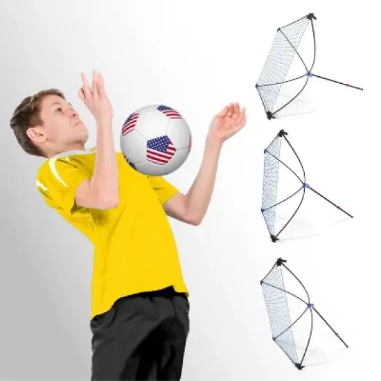 Net Playz Soccer Goal and Rebound Net - 4' x 4' image {3}