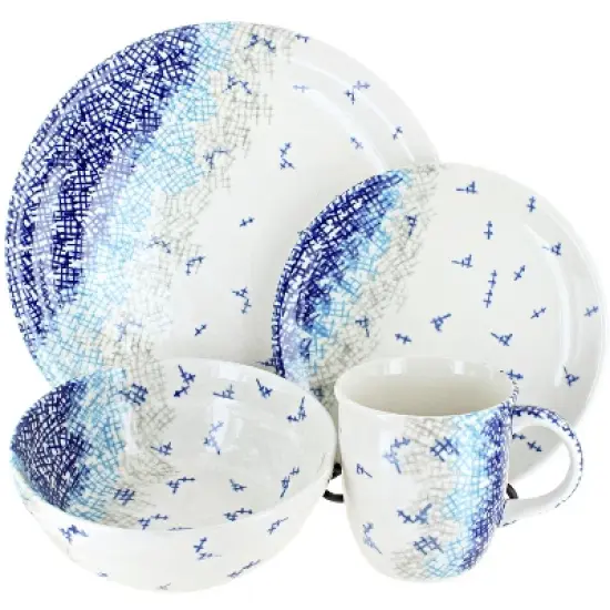 Blue Rose Polish Pottery Zaklady Dinnerware (4 PC) image {18}