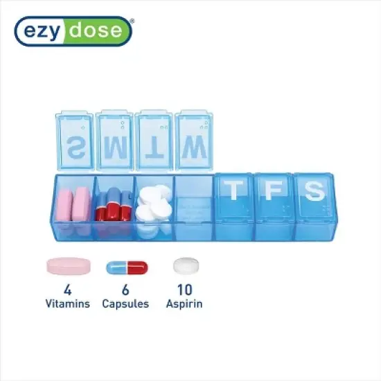 EZY DOSE Weekly (7-Day) Pill Organizer image {3}