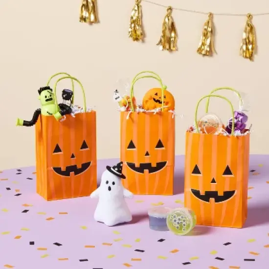 4pk Tote Bag Jack O' Lantern - Spritz&trade; image {1}