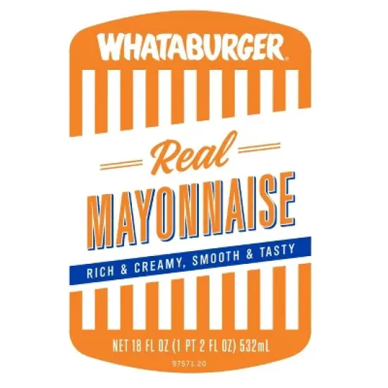 Whataburger Real Mayonnaise, 18 oz image {2}