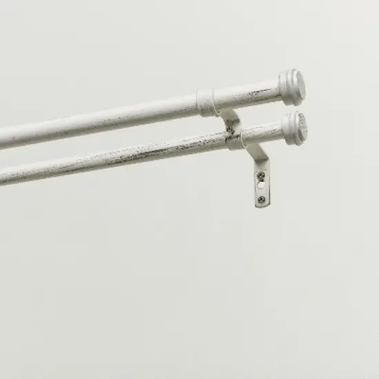 Exclusive Home Topper Double Curtain Rod and Finial Set image {2}