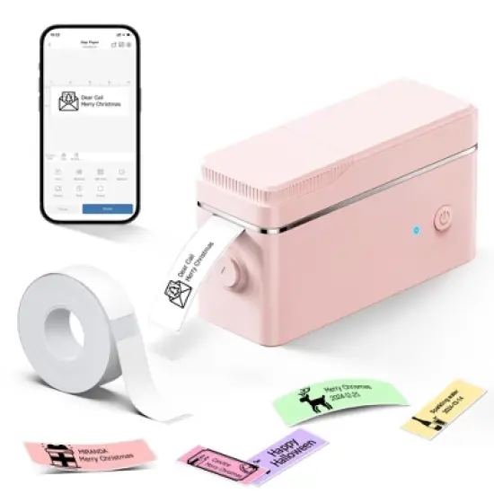 POLONO P31S Label Maker Machine with Tape, Portable Bluetooth Label Printer for Organizing Storage Office Home, with Multiple Templates image {9}