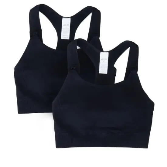Ingrid & Isabel Maternity Seamless Nursing Sports Bra Bundle 2 Pack image {8}