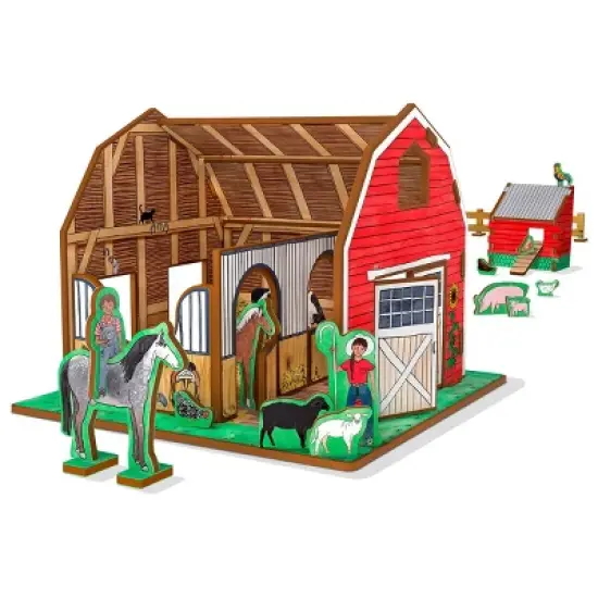 Storytime Toys Little Bo-Peep's Family Farm 3D Puzzle - Book and Toy Set - 3 in 1 - Book, Build, and Play image {1}