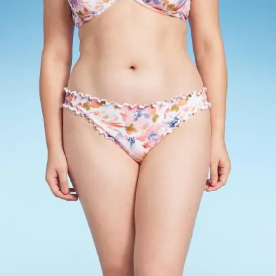 Women's Ruffle Cheeky Bikini Bottom - Shade & Shore&trade; Multi Floral Print image {5}
