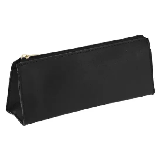 Unique Bargains Faux Leather Zipper Pencil Case image {6}