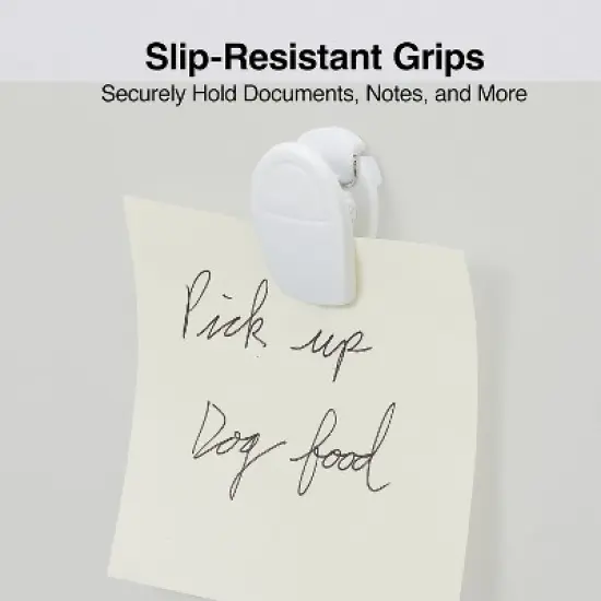 MyOfficeInnovations Cubicle Clips White 20/Pack 510399 image {2}