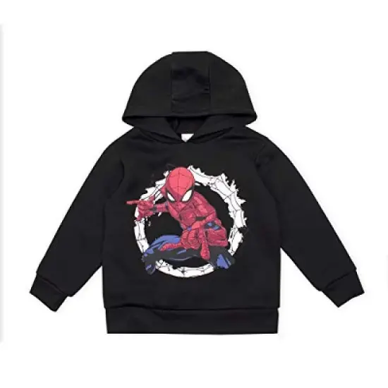 Marvel Boy's 2-Pack Spider-Man Graphic Hooded Sweatshirt and Zip Up Hoodie For Toddlers image {1}