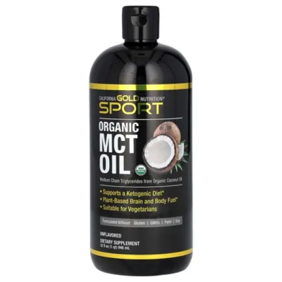 MCT Oil from Organic Coconut Oil, USDA Certified, Suitable for Vegans & Vegetarians, No Gluten, No GMOs, 32 fl oz (946 ml) image {5}