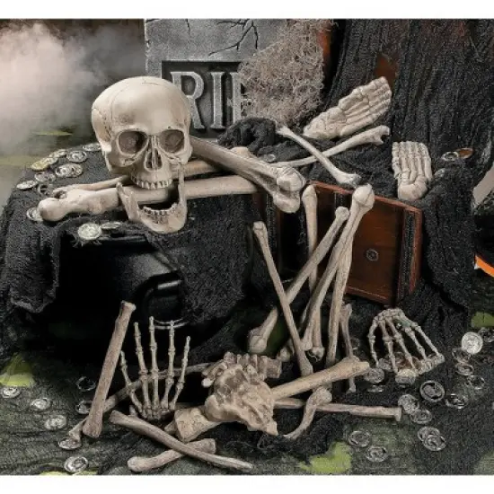 Fun Express Molded Plastic Bag of Bones image {2}
