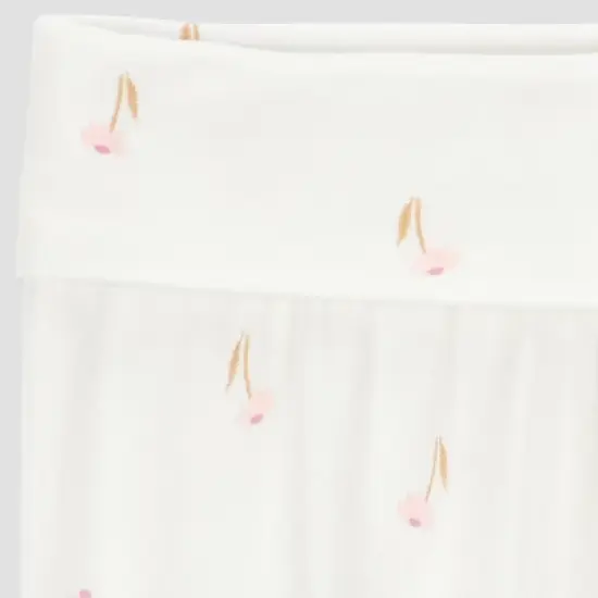 Carter's Just One You&reg; Baby Girls' 2pc Floral Comfy Soft Top & Bottom Set - Ivory image {3}