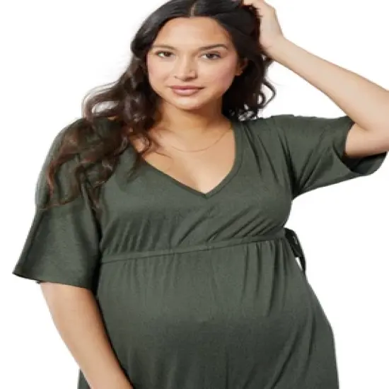 Ingrid & Isabel Maternity Wide Leg Jumpsuit image {4}